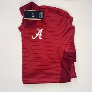 Nike Crimson Striped Polo Shirt